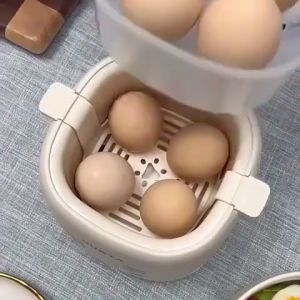เครื่องต้มไข่ Egg Steamed เครื่องต้มไข่อัตโนมัติ เครื่องต้มไข่อเนกประสงค์ ใช้งานได้ง่าย ขนาดเล็ก พกพา ที่นึ่งไข่ มี 6 โหมด