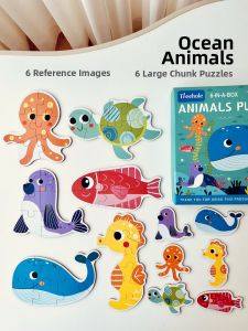 Early Education Large Piece Jigsaw Puzzle for Toddler 6 Pieces