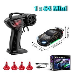 Xe Điều Khiển Từ Xa Mô Hình Đua Mini 1:64 Tỷ Lệ 2.4Ghz 4 Bánh Dẫn Động Đồ Chơi Xe ESP Dành Cho Người Lớn Và Trẻ Em