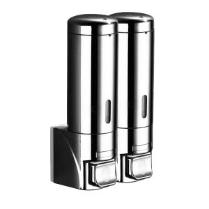 Stainless Wall Mount Soap Dispenser Wall Mounted Bathroom Hotel Shampoo Lotion Liquid Soap Dispenser