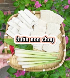 Sườn Non chay Lúa Mạch loại ngon 500g- dành cho ăn chay ăn healthy .Thơm ngon dùng nấu ăn chiên xào nướng