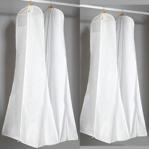 New Arrival Wedding Dress Cover Bags Dust Cover Zipper Gown Dustproof Cover Storage Bag Foldable Garment Clothes Case 2025