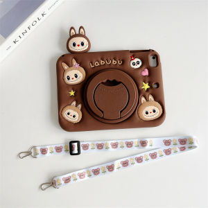 Cho Honor Pad X7 8.7 inch 2025 máy tính bảng dễ thương labubu tay cầm Silicone đứng trường hợp bìa rãnh để bút