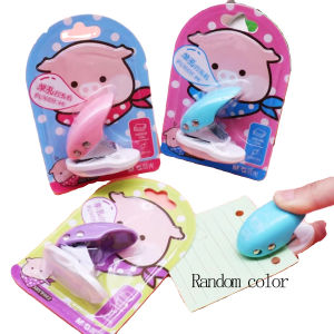 M&G Single Hole Punch Cute pig pattern round hole diameter 6 mm punches 8-10 pages suitable for office and school binding sup