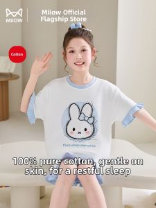 MiiOW | Cotton Short Sleeve Cartoon Pajamas