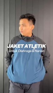 Larisko Jaket Sport Olahraga Running Lari Padel Renang Workout Gym Outdoor Traveling Atletik