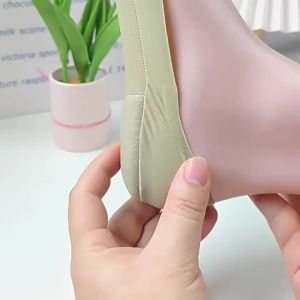 6Pcs Non-slip Boat Sock - Plantar Fasciitis Shoes Insole for Feet - Arch Soft Sponge Invisible Shallow Shoe Pads Shock-absorbing