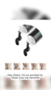(2in1) Bamboo Charcoal Teeth Whitening Black Toothpaste Whitener Tooth Paste Mousse Tooth