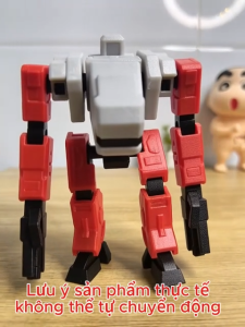 Robot Chiến Binh IronStrike In 3D Tự Lắp Ghép – Khớp Linh Hoạt – Đồ Chơi Sáng Tạo Trang Trí Bàn Làm Việc