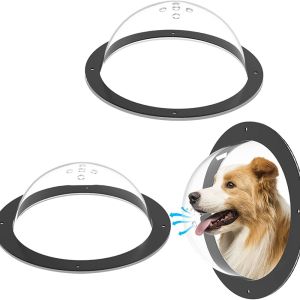 Teekland Pet Lookout Window Dog Fence Clear Window Upgrade Pets View with A Durable Acrylic Fence Window Wide Application for Dogs Cats