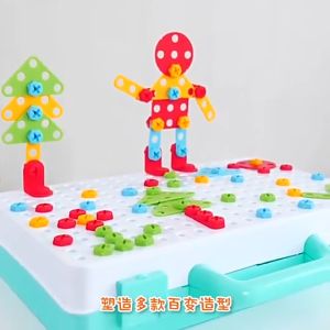 Mainan Anak DIY Gear / Set Creative Puzzle Making / Toy Baut Obeng Kerajinan / Membuat Seni Edukasi