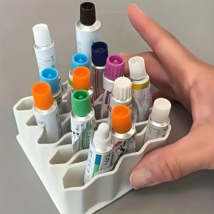 1 PCS Ointment Storage Box Ointment Desktop Storage Device 32 Compartments Storage Durable Sturdy Space Saving Storage Rack