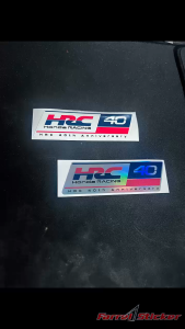 Stiker Sticker HRC 40 tahun anniversary printing 9 cm