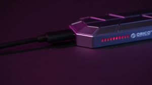 ORICO | ORICO RGB M2 SSD Enclosure M.2 NVME Solid State Drive Case 10Gbps SSD Box Cool for Game Style Computer Accessories