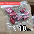 [10 pcs] KAPASITOR ELCO 47uf 50Volt Merah Bagus Isi full kualitas Terbaik / Elco 47uf 50v isi 10pcs Berkualitas Nipon Chemicon Bisa COD. 