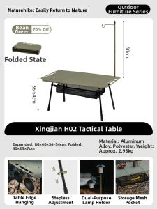 NatureHike | Portable Folding Table Aluminum Multi-functional