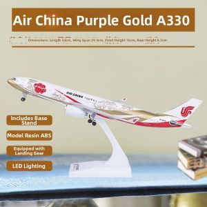 CHENXING | Large Lighted Rolling A330 Model Airplane