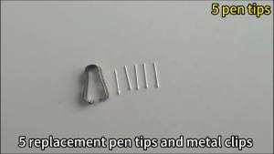 5PCS Replacement S Pen Tips Nibs with Metal Clip Compatible with Samsung Galaxy Note 9 Note10 Plus Note10 Lite Note20 Ultra Styl