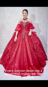 Spectacular Darky Red Super Ball Gown 1 fits small to medium