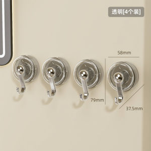 Strong Load Bearing Suction Cup Hook No Drilling Bathroom Kitchen Towel Wall Mounted Sticky Hook without Trace for Door Back