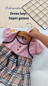 Baju Set Topi Lucu & Dress Bayi 0-12 Bulan Cewek