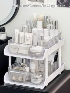 Double Layer Large Capacity Cosmetic Storage Rack