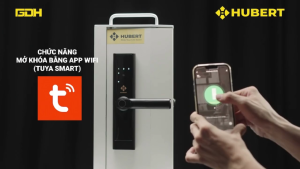 Khóa cửa vân tay thông minh Hubert HB CG39 cooper app wifi chính hãng công nghệ Đức cao cấp
