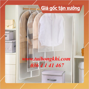 Túi che bụi bảo quản quần áo trong suốt bảo vệ quần áo sạch sẽ sắp xếp tủ quần áo gọn gàng