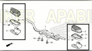 พักเท้า รุ่น C-125 2019-2024 WAVE DREAM (ใช้ทั่วไป) # ทั้งชุด # สินค้าแท้ศูนย์