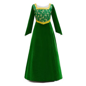 Fantasy Fiona Cosplay Girls Dress Carnival Christmas Halloween Costume Cartoon Monster Green Birthday Party Dresses Kids Clothes