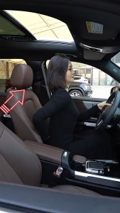 หมอนรองคอในรถ ชุดหมอนรองคอในรถยนต์ ที่รองหลังเบาะรถยนต์ พนักพิงศีรษะ ป้องกันคอและเอว แก้ปวดหลัง