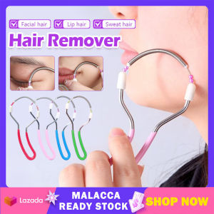 Facial Hair Remover Women Safe Handheld Spring Threading Face Defeatherer Portable Device Fat Roller Massager For Cheek Eyebrow DIY Hair Removal Tool