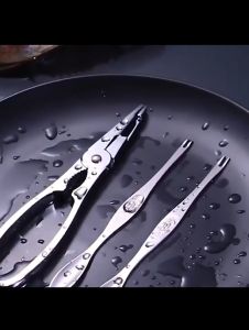 5pcs SUS304 Garpu Buah Seafood Kepiting / Garpu Lobster Kepiting Walnut Seafood Stainless Steel