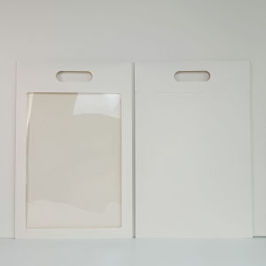 A3 Illustration Bag with Handle Museum Art Display Puzzle Decoration Transparent Film Windowed Hard Card Storage Bag