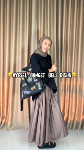 (Bisa COD) Tas Serut Anti Air Water Proof String Bag / Draw String / Gym Sack Tas Olahraga Pria Kekinian Motif SKATEHARD