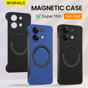 BKWHALE Magnetic Phone Case For Xiaomi Redmi Note13 Note14 Pro + 4G 5G Turbo3 Turbo4 K60 K70E K70 Ultra K80 Pro Super thin borderless Back Cover Shockproof Casing