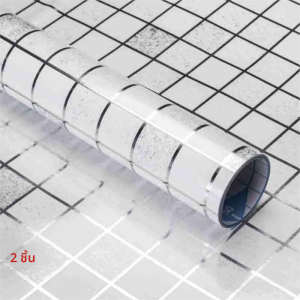 45cmX5cm 1/2ชิ้นโฟม3D เรียบสติกเกอร์ติดผนัง PVC เองได้สีพื้นหลังกันน้ำหนาทึบปรับปรุงวอลเปเปอร์ติดผนังสติกเกอร์