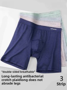 Miiow | Mens Sport Briefs Breathable Moisture Wicking Boxer Shorts Comfortable Four Corner Briefs Extended Length Sporty Underwear