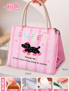 Thickened Aluminum Foil Insulated Bag Cartoon Handheld Student Lunchbox Waterproof Heat Preservation Cold Storage Bento Bag