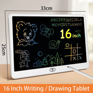 16 Inch/13 Inch LCD Drawing Tablet Writing Board Doodle Chalkboard Message Board Educational Gift for 3-12 Years Kids Travel Toy