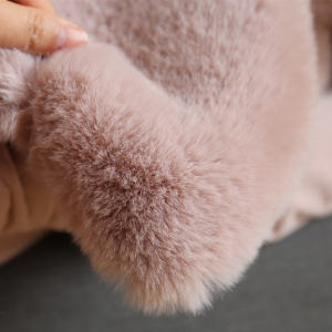 Thickened Large Rabbit Faux Fur Blanket Sofa Cover Winter Office Nap Blanket Warm Heating European Style Pure Color Remind Brand