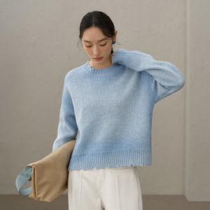 Yigue | Niche Torn Stained Knit Sweater