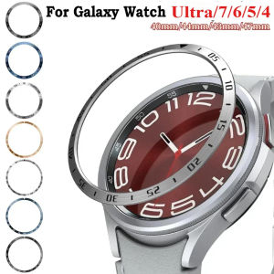 Metal Bezel Ring For Samsung Galaxy Watch Ultra 7/6/5/4 40/44MM Time/Speed Scale Frame Protective Ring Watch 6Classic 47 43mm