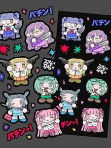 Mookoo Korean Style Millennium Hot Girl Stickers Decorative Gukka Sweet Ya Style Y2K Thousand Faces Scrapbooking Stickers