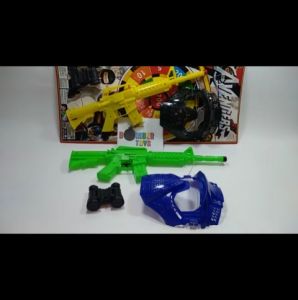 MAINAN ANAK REPLIKA TOPENG SENAPAN KRETEK COSPLAY PERANG PISTOL TRELEK