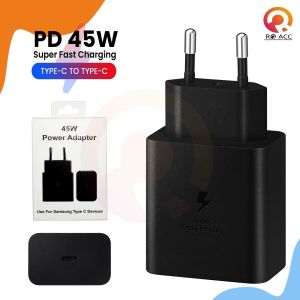[RO ACC] PD USB C HEAD ADAPTER KEPALA CHARGER 45W T4510 SUPER FAST CHARGING 5A FOR SAMSUNG A34 A54 A55 S23 S24 ULTRA