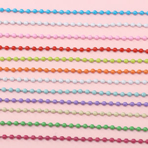 โซ่ร้อยลูกปัดพ่นสีสเปรย์เหล็ก20/12ซม. 20/50ชิ้นโซ่ร้อยเป็นแท็กแบบสุ่ม DIY อุปกรณ์เสริมจิวเวลรี่