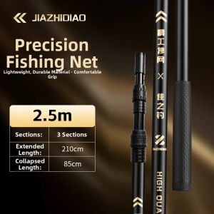 JIAZHIDIAO | Ultra Light Super Hard Stainless Steel Fishing Net for Carp Fishing