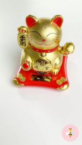 Pinky Bee Dekorasi Kucing Goyang Lucky Cat Solar Cell 68220800