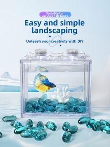 CHONGXIAOSHUAI | Aquarium Decorative Glass Pearls Shimmering Stones